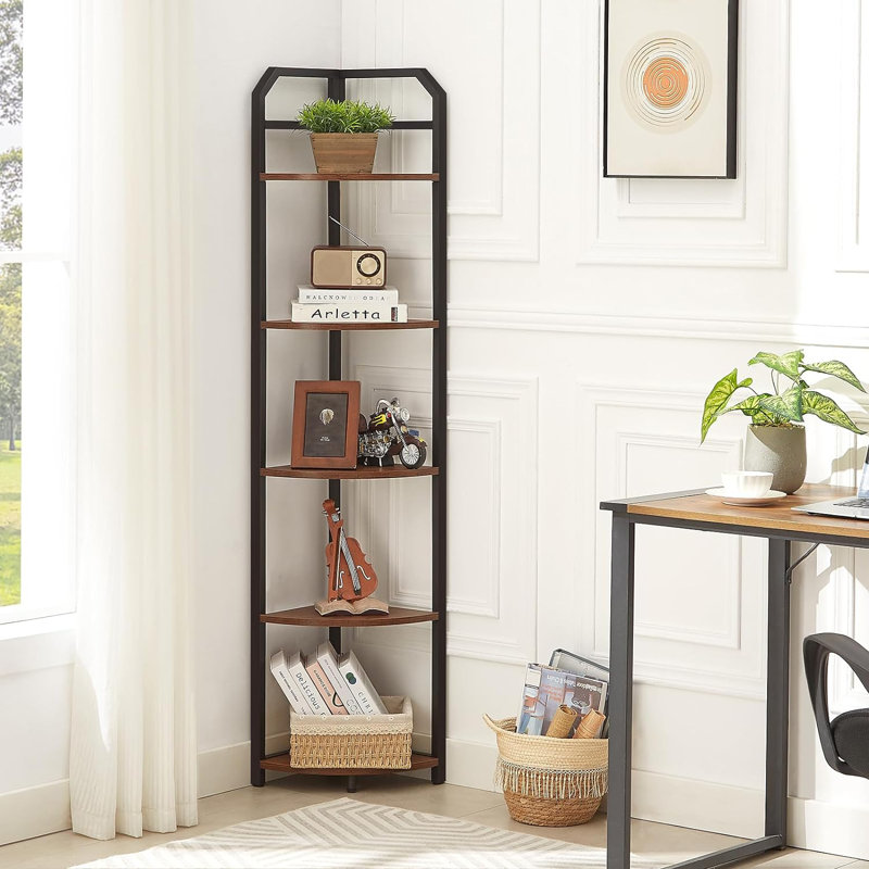 Tuscarora Corner Bookcase, Brown/Black