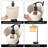 Veradi 23” Modern Arched Small Table Lamp with Bulb,Rotary Dimmer Switch Desk Lamp with with Adjustable Shade（Set of 2)