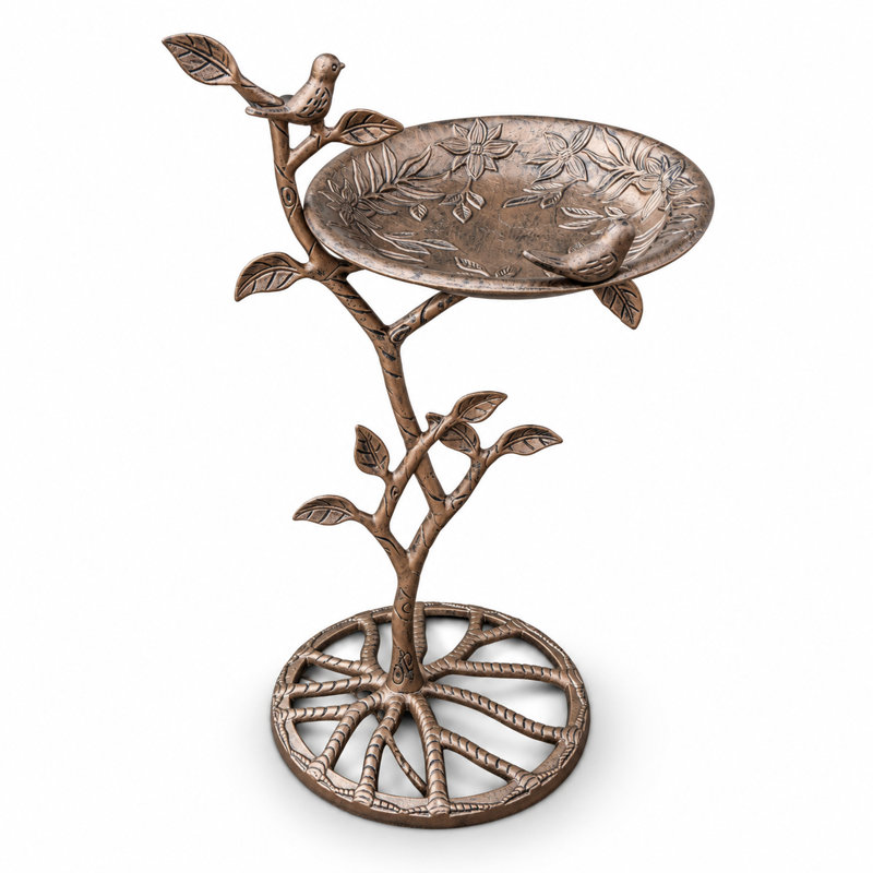 Bird Bath, Antique Bronze