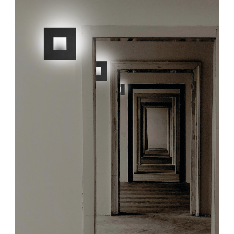 LED Armed Sconce, Black