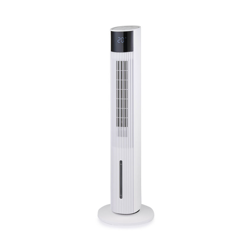 GEEPAS 42" Tower Fan with Remote Control | Bladeless Oscillating Cooling Digital Touch Display, 3 Speed Levels 4 Wind Modes With 12H Timer | Electric Standing Air Circulator for Home Office, 45W