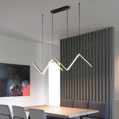 Yermolayeva 2 - Light Kitchen Island Linear LED Pendant with Rope Accents