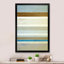 «Teal Meets Beige Abstract Art II», art mural moderne et contemporain sur toile