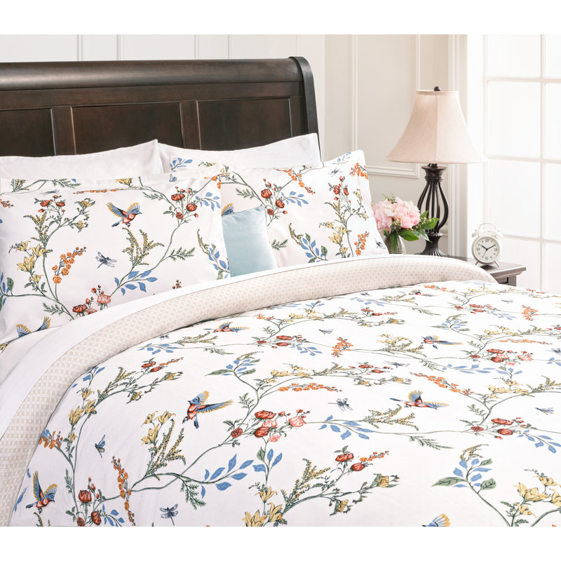 Ensemble de housse de couette réversible en microfibre Chanasya Dragon Fly, Housse de couette pour très grand lit et 2 taies 