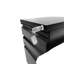 Classeur verrouillable en métal pour bureau, 3 tiroirs, noir, entièrement assemblé, intérieur spacieux, classeur mobile à mobilité douce, métal, matériel de bureau sécuritaire, mouvement-1441316653