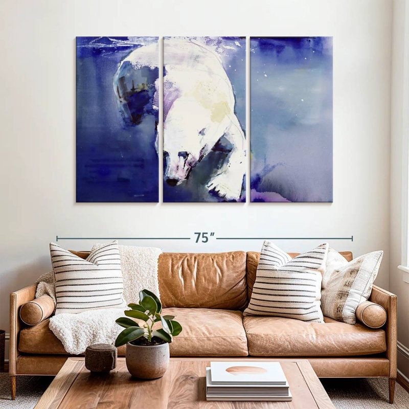 Brampt Underwater Bear, 42" H x 65" W