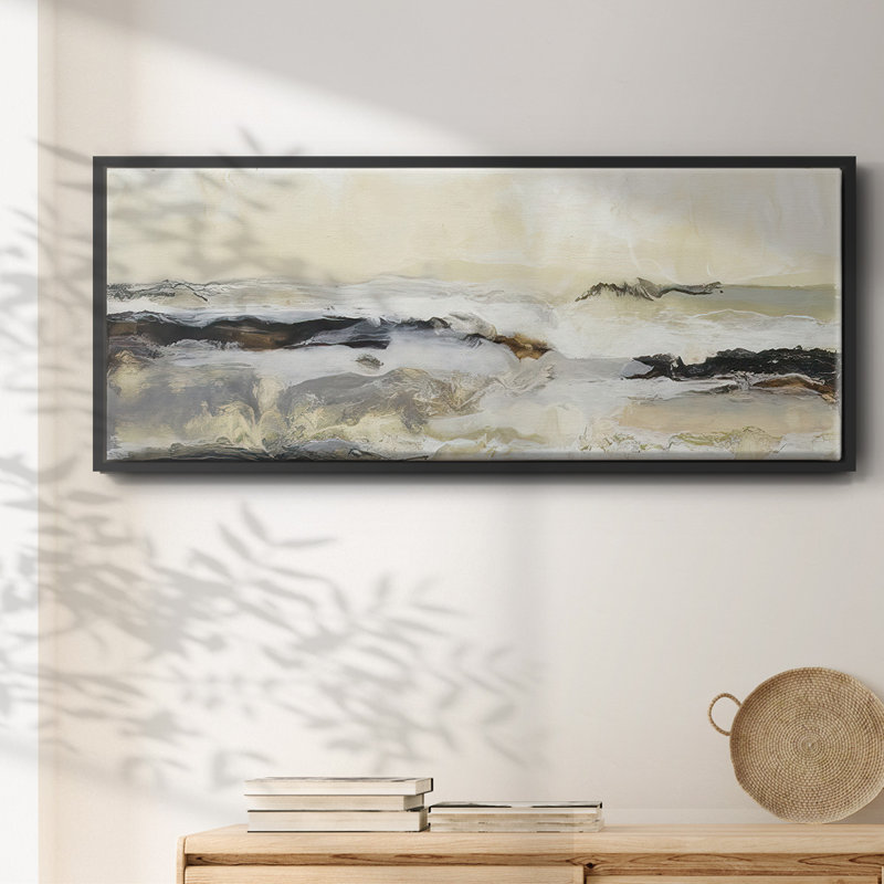 Joyeux horizon I - toile encadrée, H 12 po x l 30 po