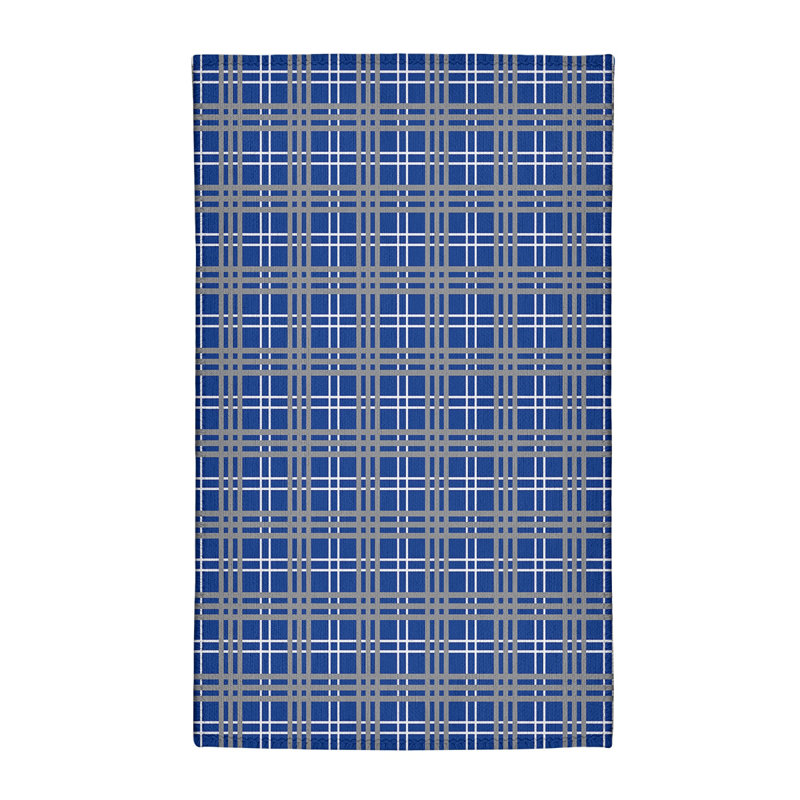 Tapis à carreaux bleu, Rectangle 5 pi x 7 pi