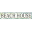 «Beach House», art textuel sur bois