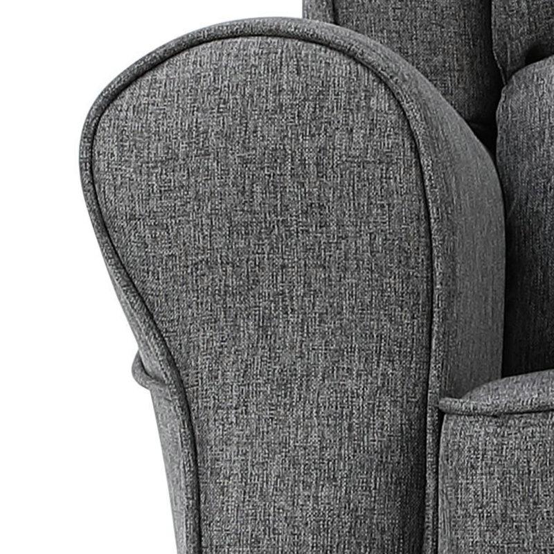 Fabien Grey Fabric Rocking Chair(Rocking Chair)