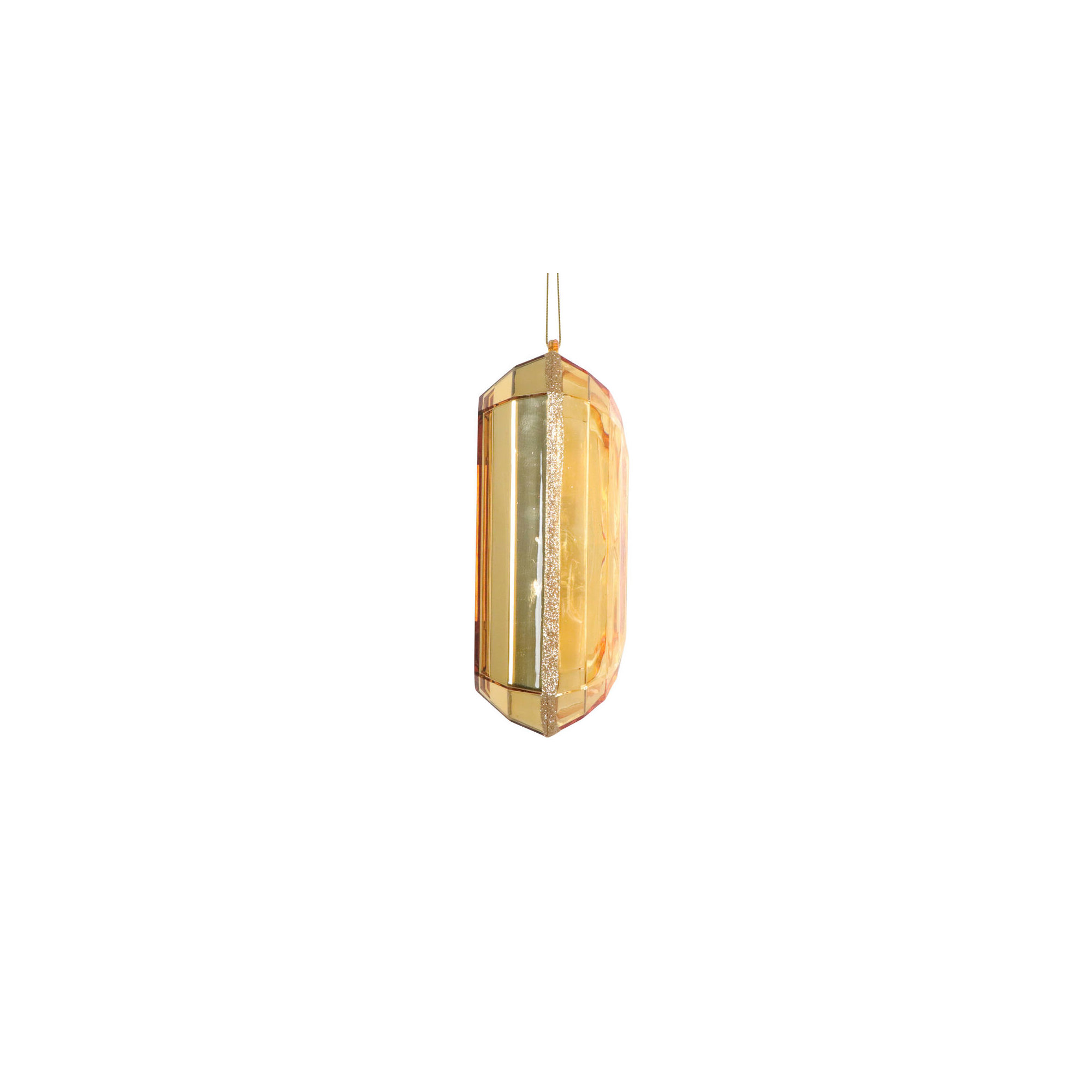 Mappsburg Jewel Glitter Ornament., Gold