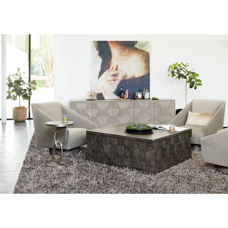 Linea TV Stand for TVs up to 88", Linea - Cerused Charcoal Finish