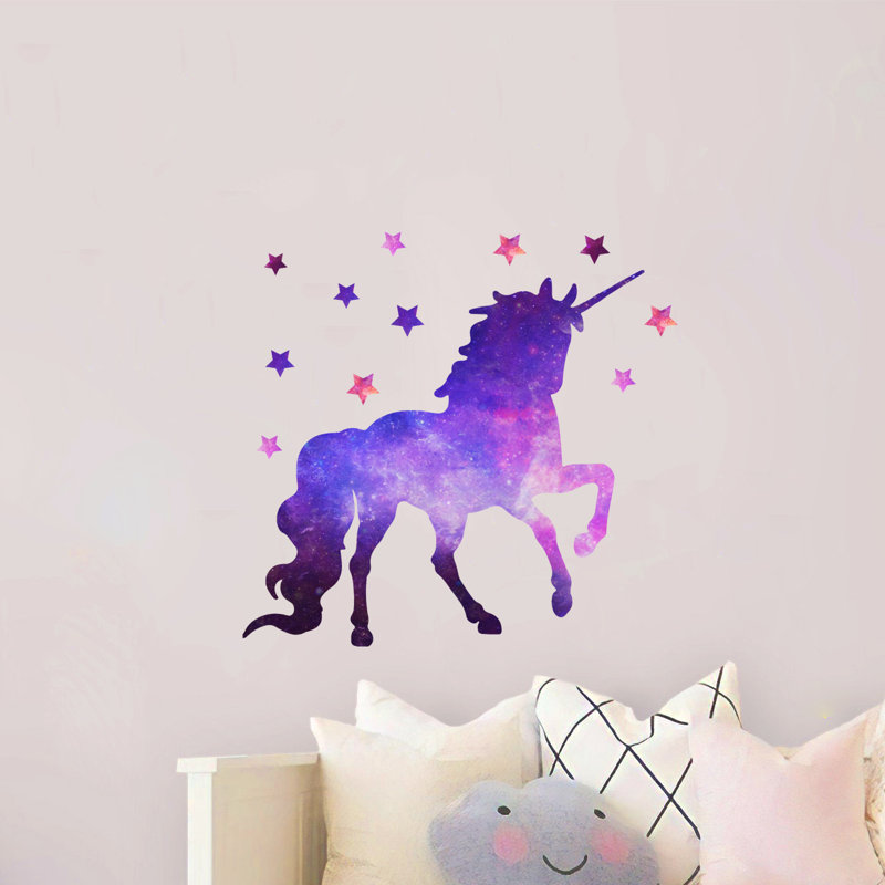 Adhésif décoratif galaxie aquarelle, H 20 po x l 22 po