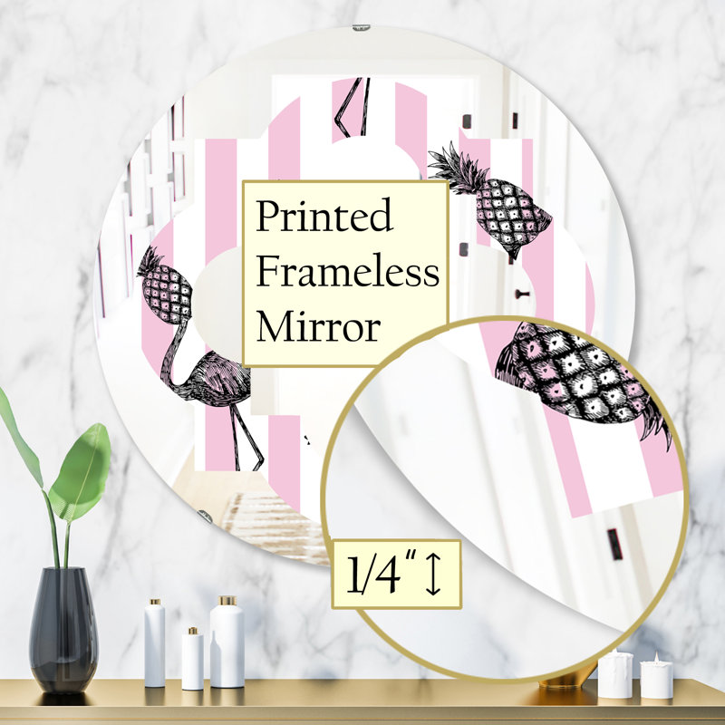 Miroir mural Flame Quatrefoil Coastal, H 31,5 po x l po