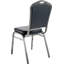 Chaise empilable en vinyle de luxe NPS® 9300 Series, assise bleu nuit / structure argentée-32255171-32255182