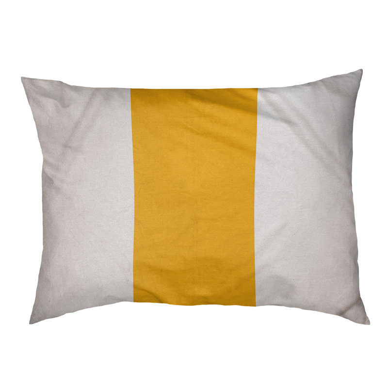 Coussin Atlanta, Blanc / Doré, Moyen (l 28 po x P 18 po x H 9,5 po)