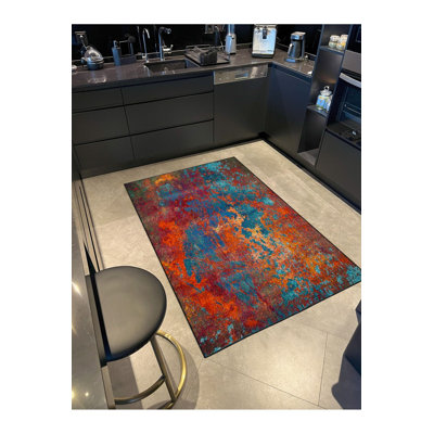  Tapis lavable en machine à motif pastel