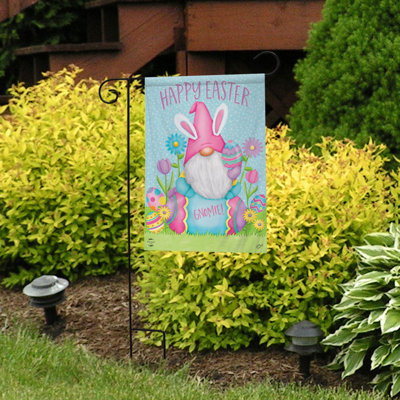 Oeuf de Pâques, drapeau de jardin gnome