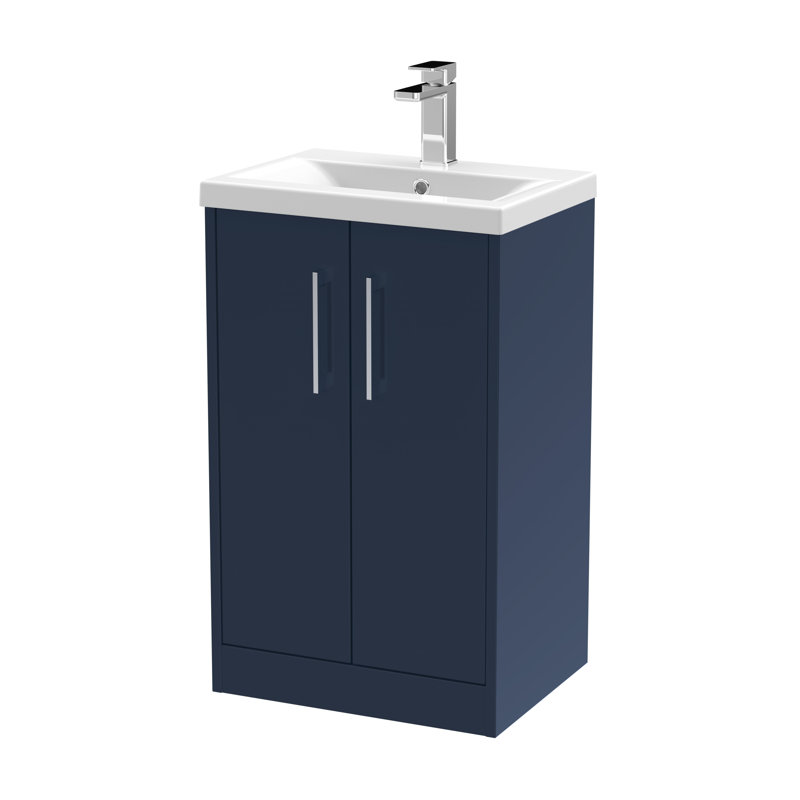 Juno 510mm Single Bathroom Vanity with Drop In Vitreous China Basin