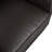 Alyvia 34" Brown Top Grain Leather Square Arm Accent Chair