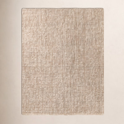 Vesper White Tan Hand-Knotted Jute Rug