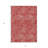 3' X 5' Red And Ivory Abstract Washable Indoor Outdoor Area Rug