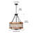 5-Light Industrial Rustic Pendant Light for Dining Room or Kitchen, Adjustable Height, Sloped Ceiling Compatible