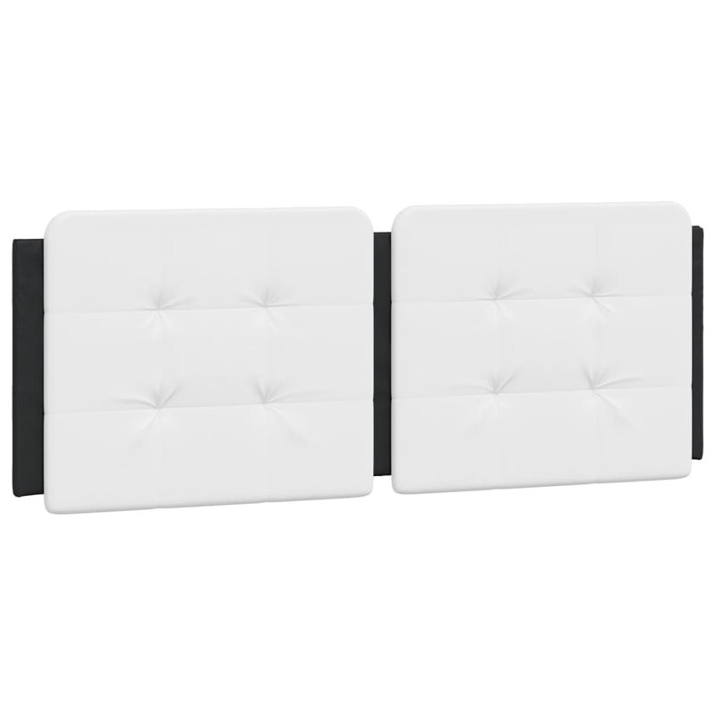 vidaXL Headboard Cushion White and black, Black/White, Full