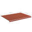 Dakota Fields 500cm W x 350cm D Fabric Orange/Brown Cover Retractable Patio Awning