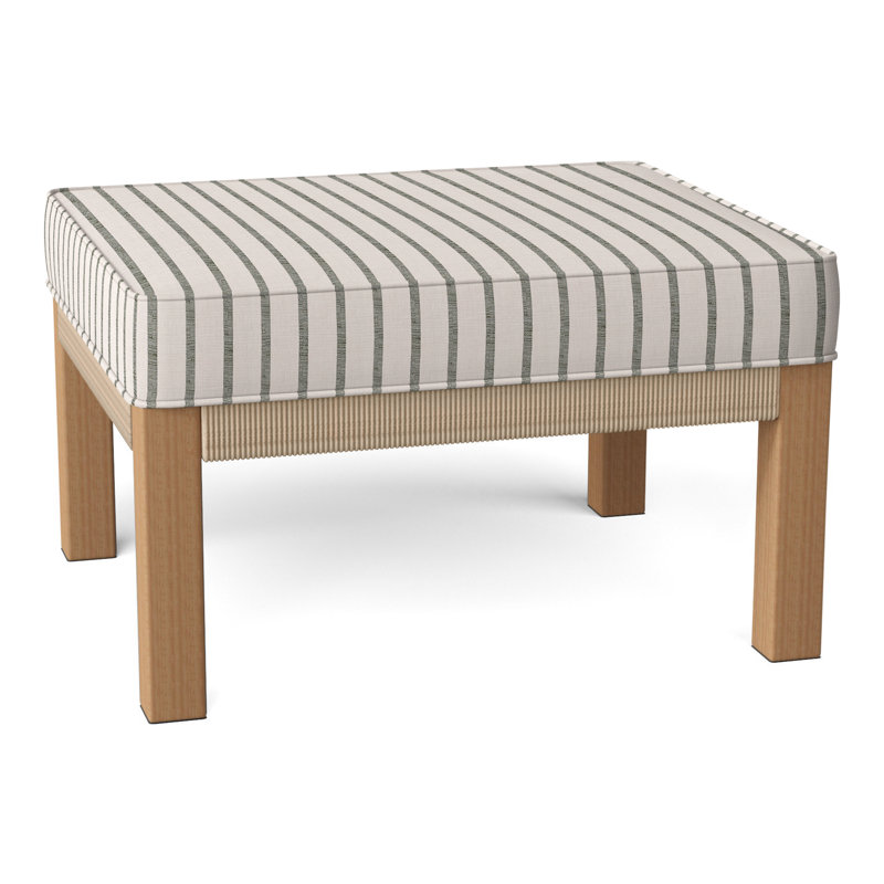 Hudson Outdoor Ottoman, Hudson Natural Cord, Perigold Mixi Fern