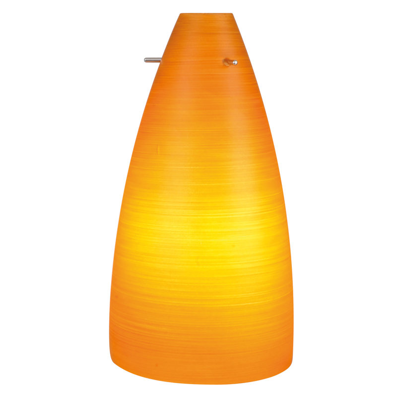 30cm H Glass Novelty Pendant Shade ( Screw On ) in Orange
