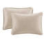 Couvre-lit très grand kaki - rembourrage 90% coton 100% microfibre réversible avec surpiquage surdimensionné pour un meilleur ajustement 2 taies décoratives incluses