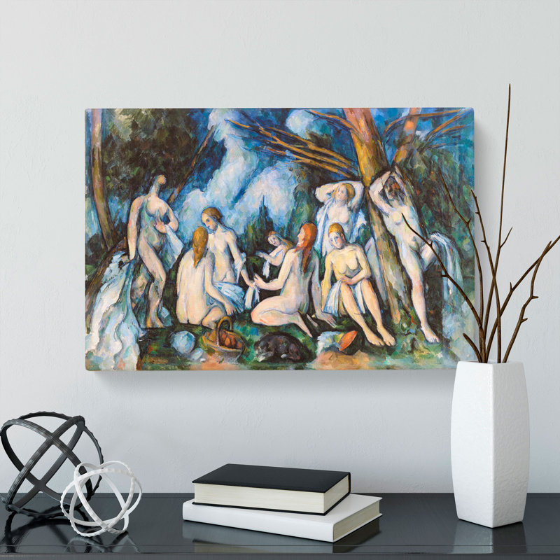Bathers Vol.7 by Paul Cezanne - Wrapped Canvas Painting, 40cm H x 60cm W x 3cm D