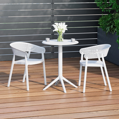 2-Person Outdoor Round Dining Set