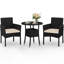 Outdoor Rattan Chairs and Side Table-1854214463