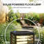 Black Solar Powered Steel Pathway Light