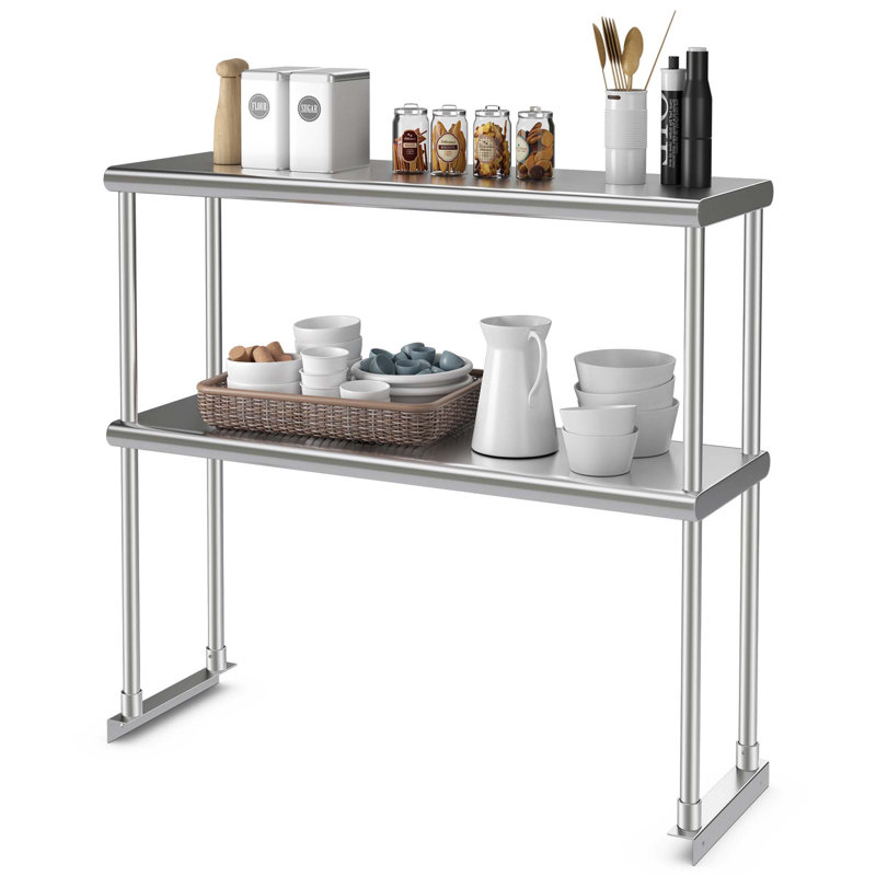 Derrel 36'' W Stainless Steel Shelving Unit