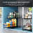 Qualon 2-Tier Steel Pull Out Drawer for Pantry, Cabinet, Under Sink-2019918197