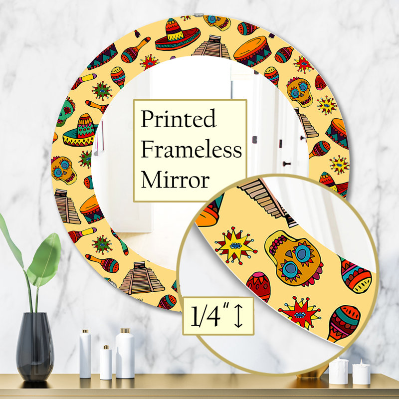 Miroir d'appoint, H 31,5 po x l po