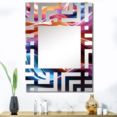 Tilton - Décoration murale abstraite miroir fractal MIR137517