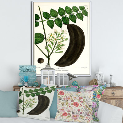Vie végétale rétro - peinture sur toile