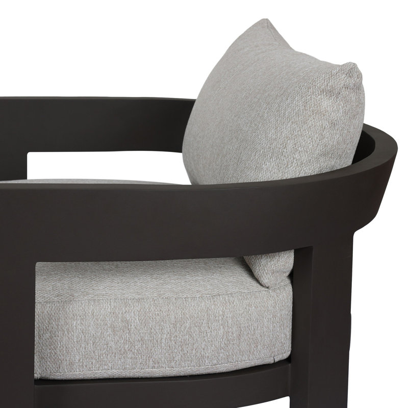 Jackson Outdoor Lounge Chair, Concha Fog
