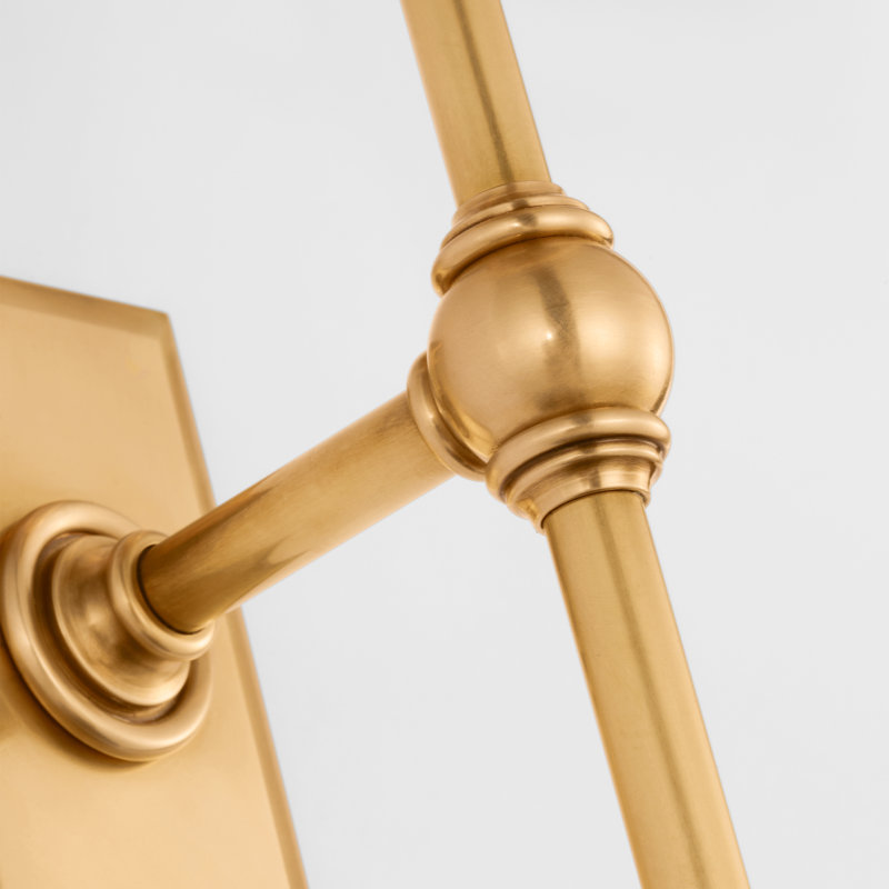 Classic 1 - Light Candle Wall Light, Antique Burnished Brass