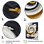 Art liquide sur toile, or liquide et noir et blanc-362305319-362305318