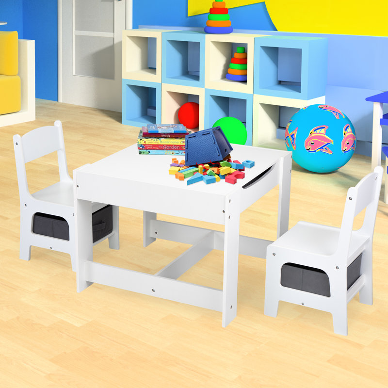 Ensemble de table carrée, Blanc