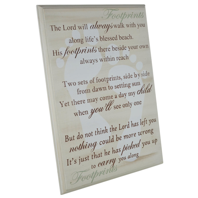Durfee Text & Numbers Decorative Plaque / Box Sign