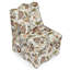 Chaise de salle à manger simple en flanelle avec coussin et dossier moelleux, sans accoudoirs, coussin assorti pour un confort ultime