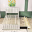 Upholstered Platform Bed with Twin Trundle and 3 Storage Drawers-19470079-19470076