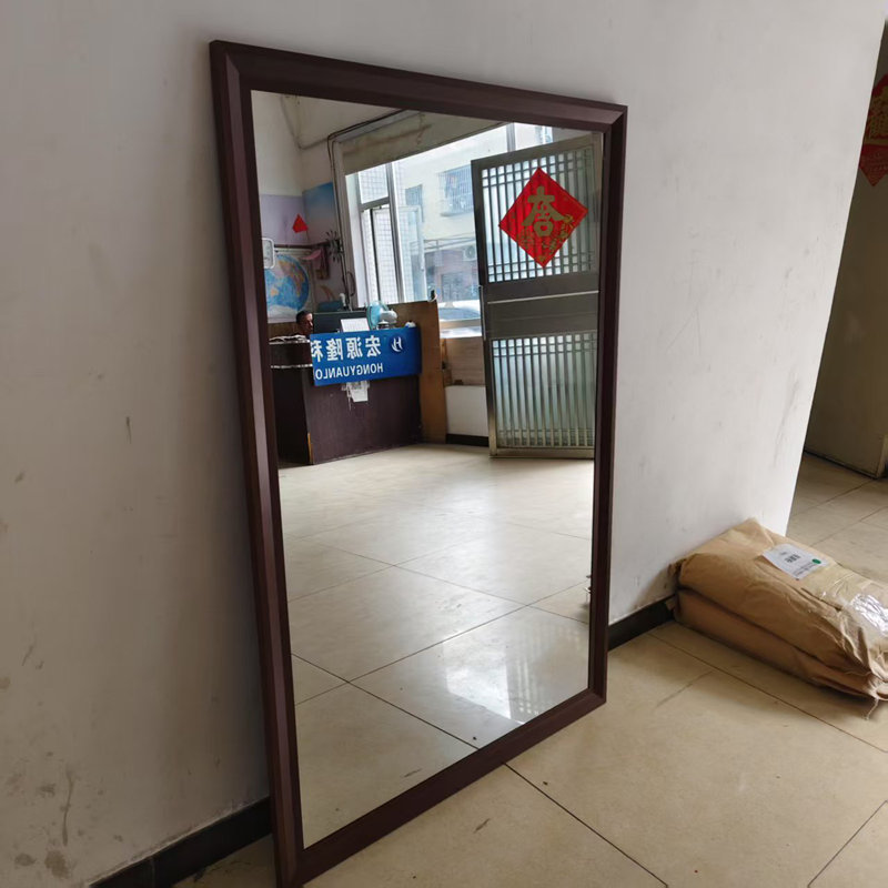 Miroir de salle de bain 60 po x 40 po, Noyer