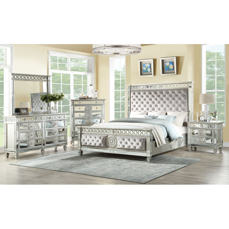 Commode double 8 tiroirs avec miroir Montana